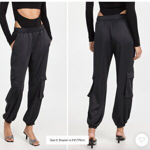 Lapointe Lightweight Textured Satin Cargo Jogger Pant (PF22)